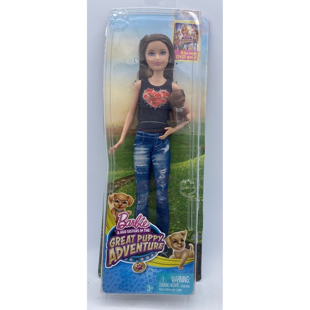 Barbie and Her Sisters in The Great Puppy Adventure Skipper Doll #CLF98, NIB